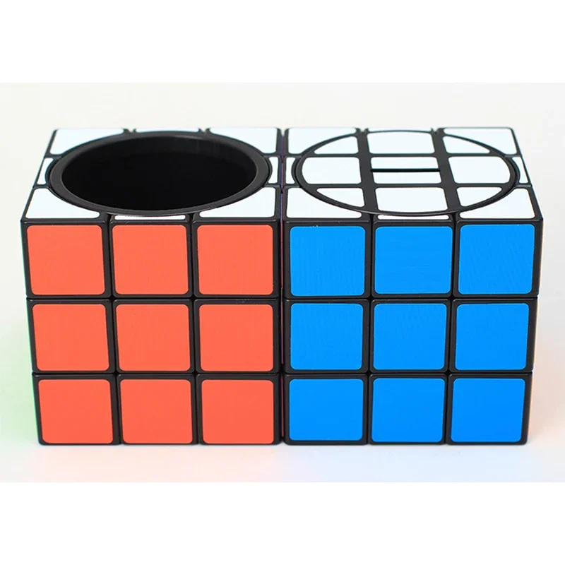 3x3 Stifthalter Zauberwürfel Fall Sparschwein 3x3x3 Geschwindigkeit Cubo Twist Puzzle Büro Dekoration Geschenke Spielzeug für Kinder Erwachsene