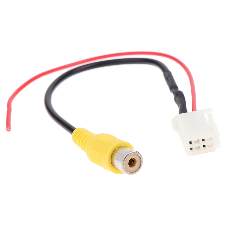 Innovative Practical 4 Pin Car Male Connector Radio Cable Adapter For Back Up Reverse Camera Input Plug