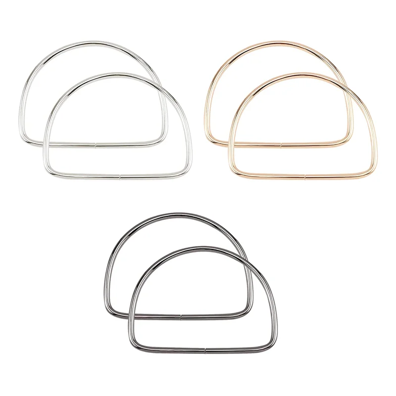 AEA9-3 カラー財布ハンドル交換用、6 個の金属ハンドルフレーム 5.3 インチハンドバッグハンドル財布ハンドル交換用バッグ作り