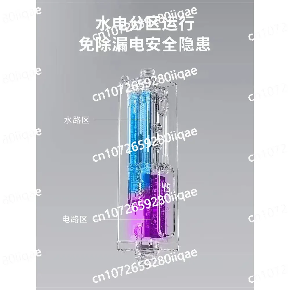 5.5kW Tankless Instant Electric Water Heater 220V Digital Display Frequency Conversion Sink Control Hot Water Heater Demanded
