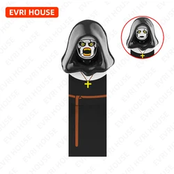 Horror Movie Mini Action Figures Nun Valak Bricks Assembly Building Blocks Toys For Children Halloween EV07