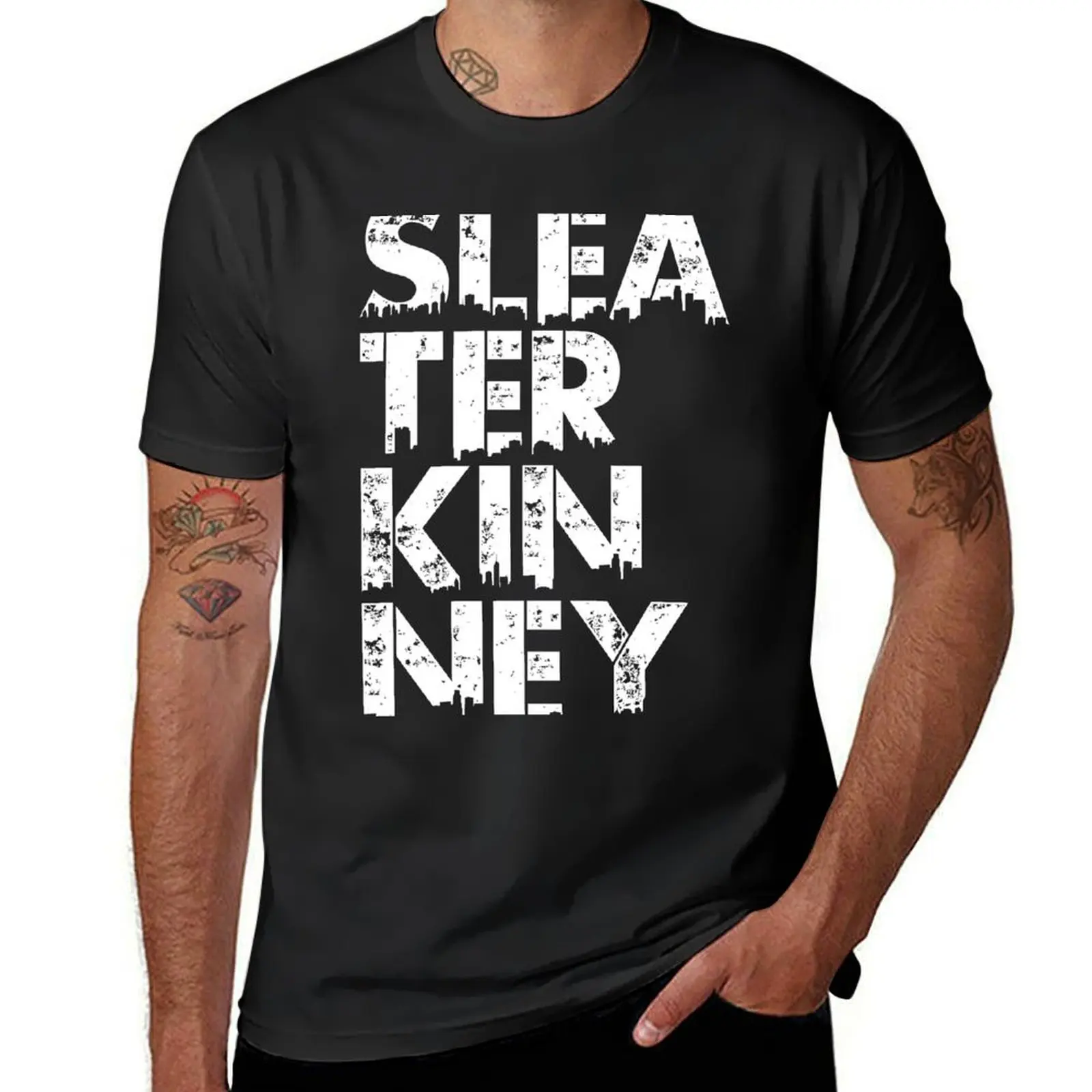 Sleater-Kinney T-Shirt heavyweights kawaii clothes customs design your own sports fans Men's cotton t-shirt