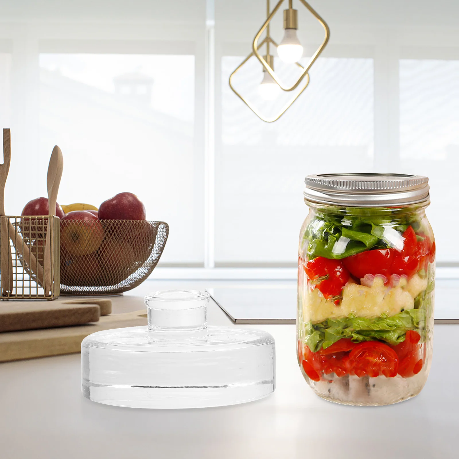 

Mason Jar Weights Fermentation for Fermenting Wide Mouth Lids Preserving Sauerkraut Glass