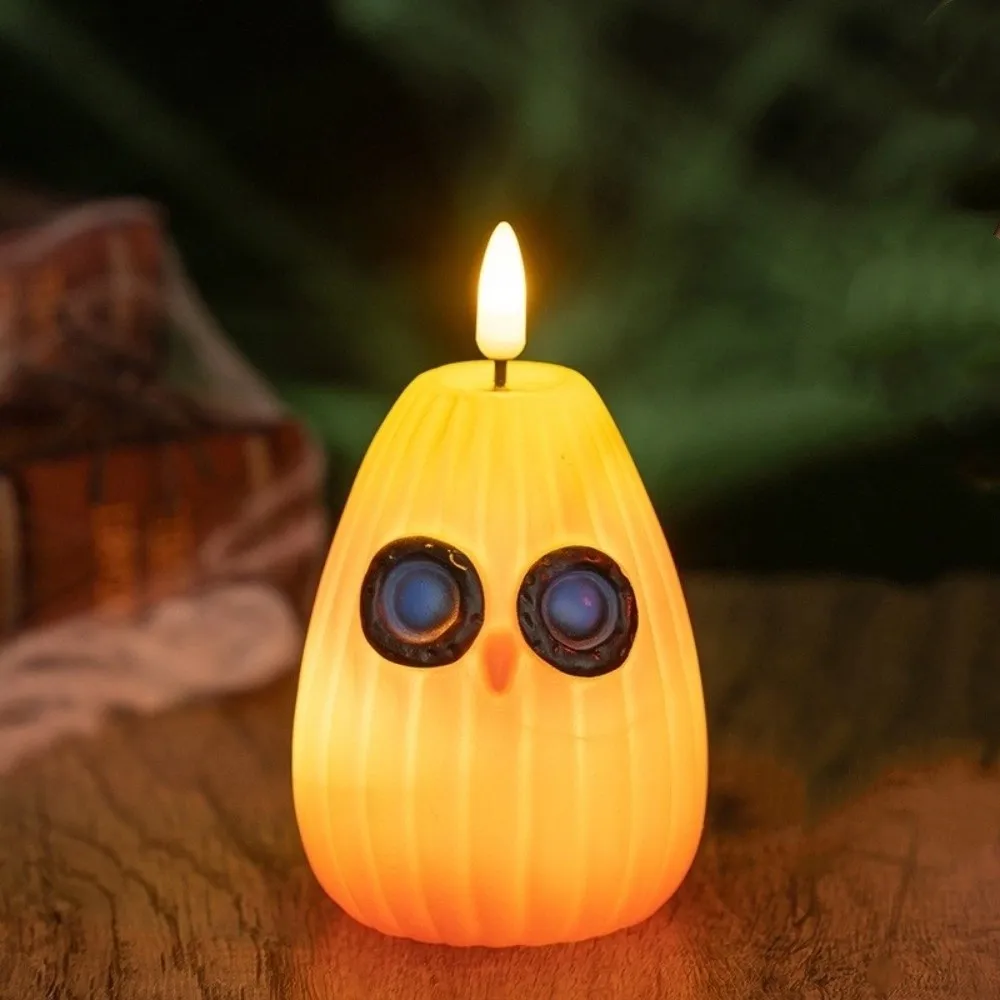 

Home Decoration Funny Halloween Owl Light Plastic Battery Operated LED Night Light Decorative Party Light Mall Decoration