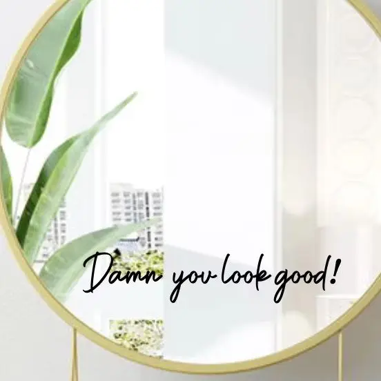 

You Look Good Dainty Mirror Sticker Decal Bathroom Bath Girl Room Bedroom Living Room Home Decor
