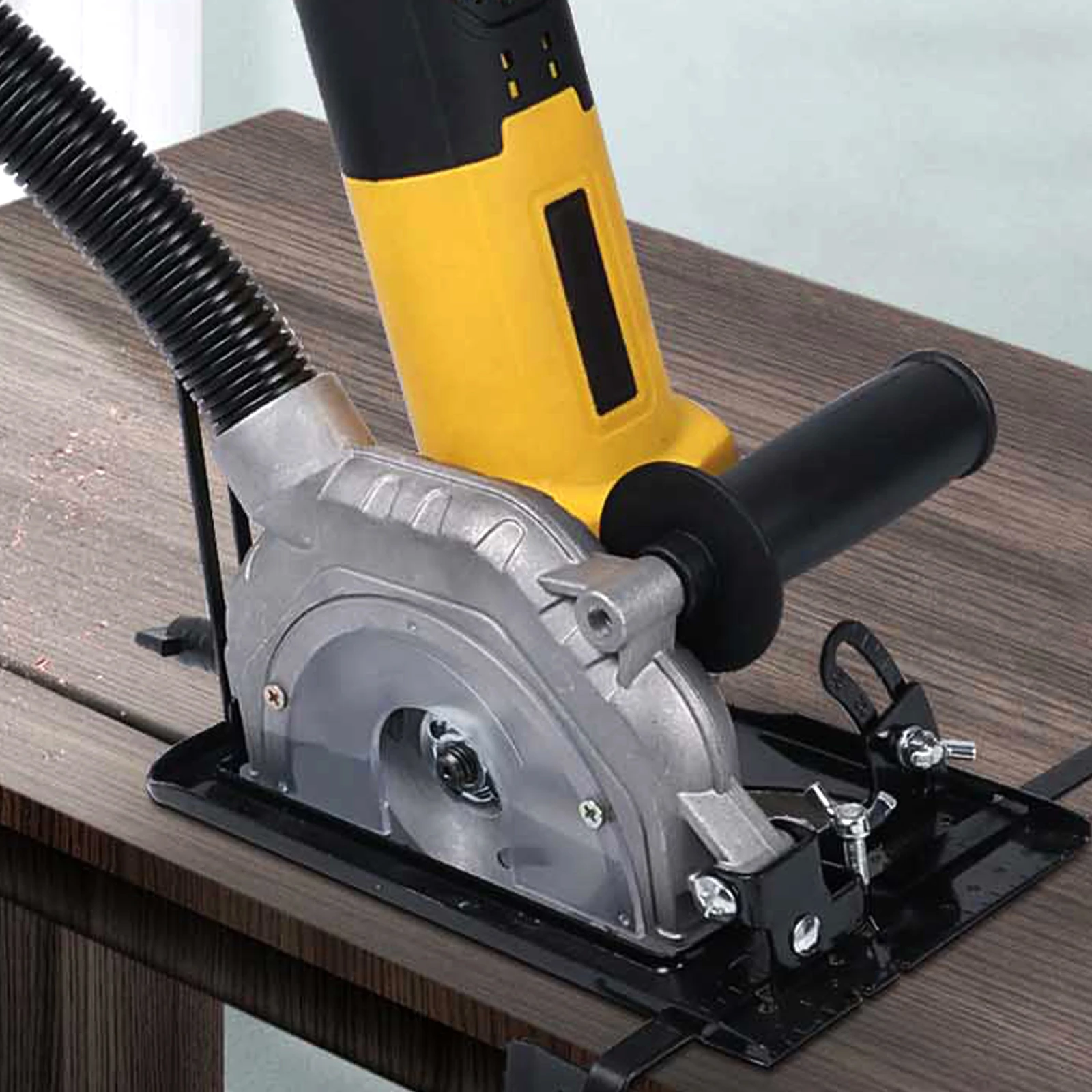 Soporte para amoladora angular, convertidor de amoladora angular ajustable, herramienta de mesa, Base de corte para carpintería, soporte para máquina de corte de sierra Circular