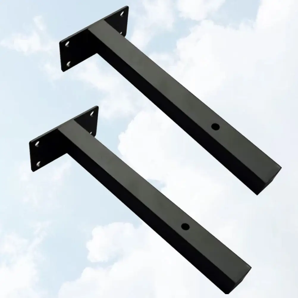 2Pcs Heavy Duty Wall Shelf Bracket Industrial Strength Floating Bracket for Wall Mounted Shelf Bookshelf Storage Rack Organizer