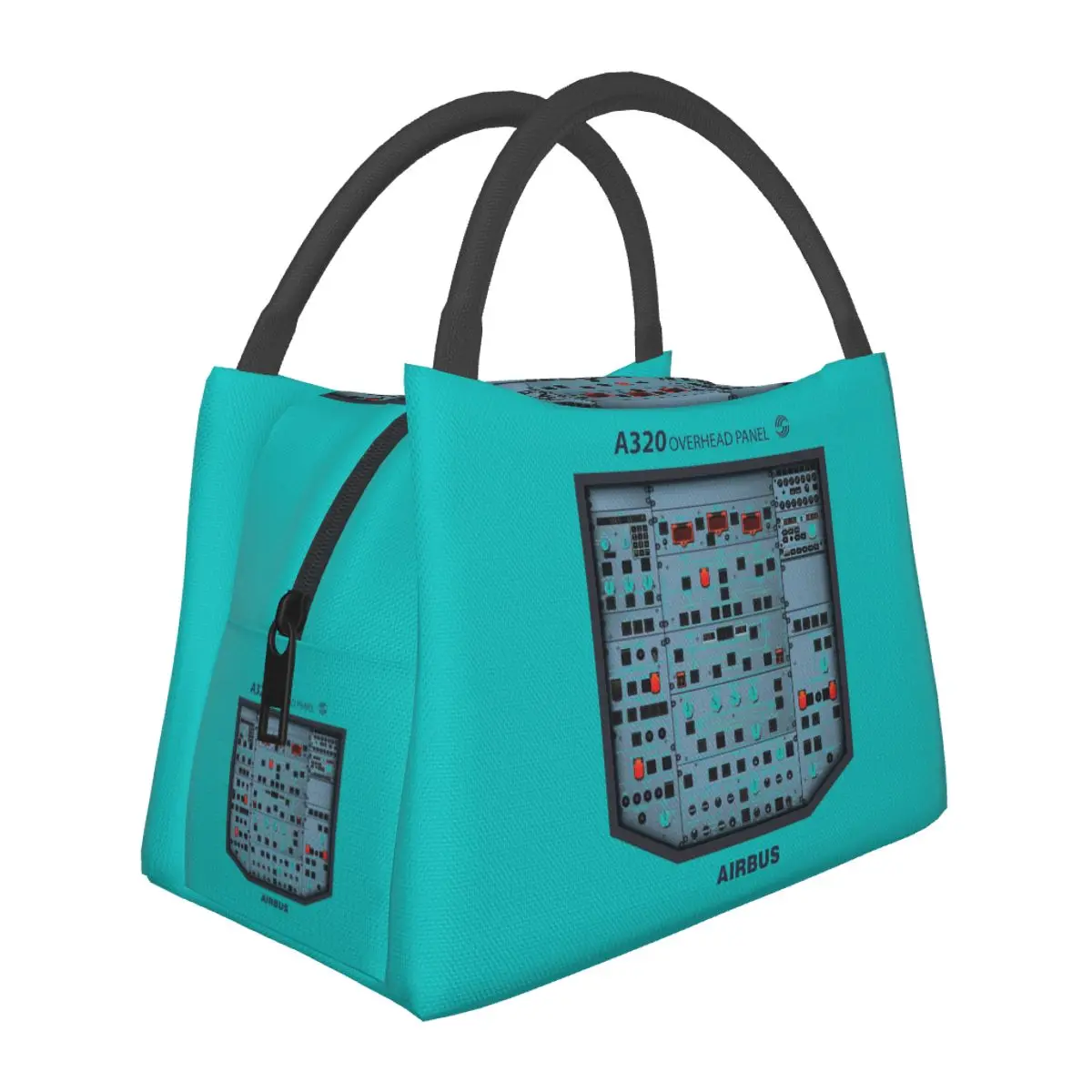 AIRBUS A320 OVERHEAD PANEL Insulated Lunch Bag for Women Bento Storage Food Boxes Container Cooler Thermal Lunch Box Tote