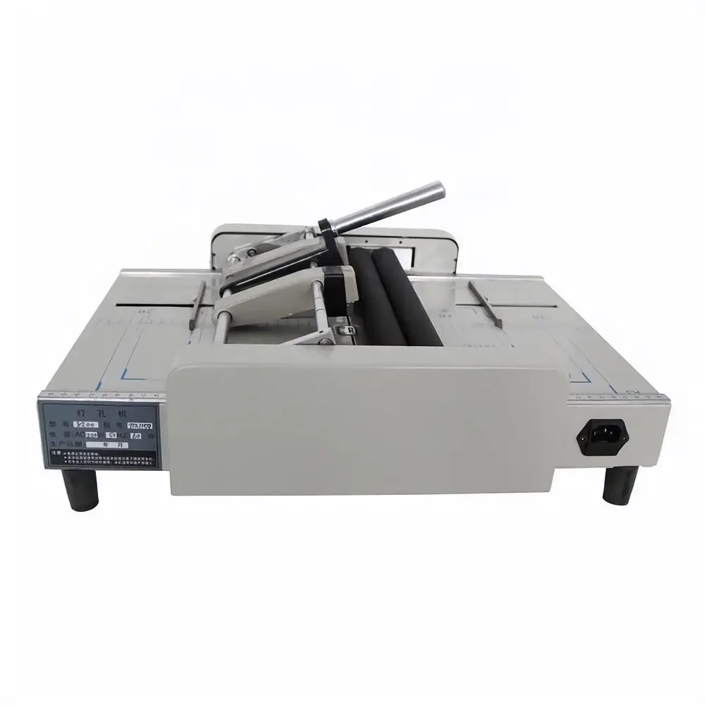 LYX1ZY-2 Electric Double Binding Head Brochure Making Machine Manual Binding Stapler Making image 2