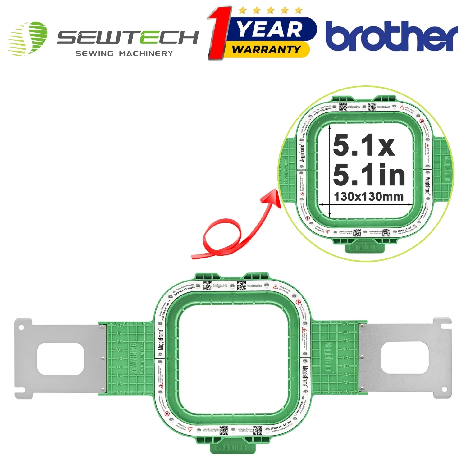 Brother Entrepreneur PR670E PR670EC Commercial Embroidery Machine Magnetic Embroidery Hoopmaster Mighty Embroidery Frame Hoop