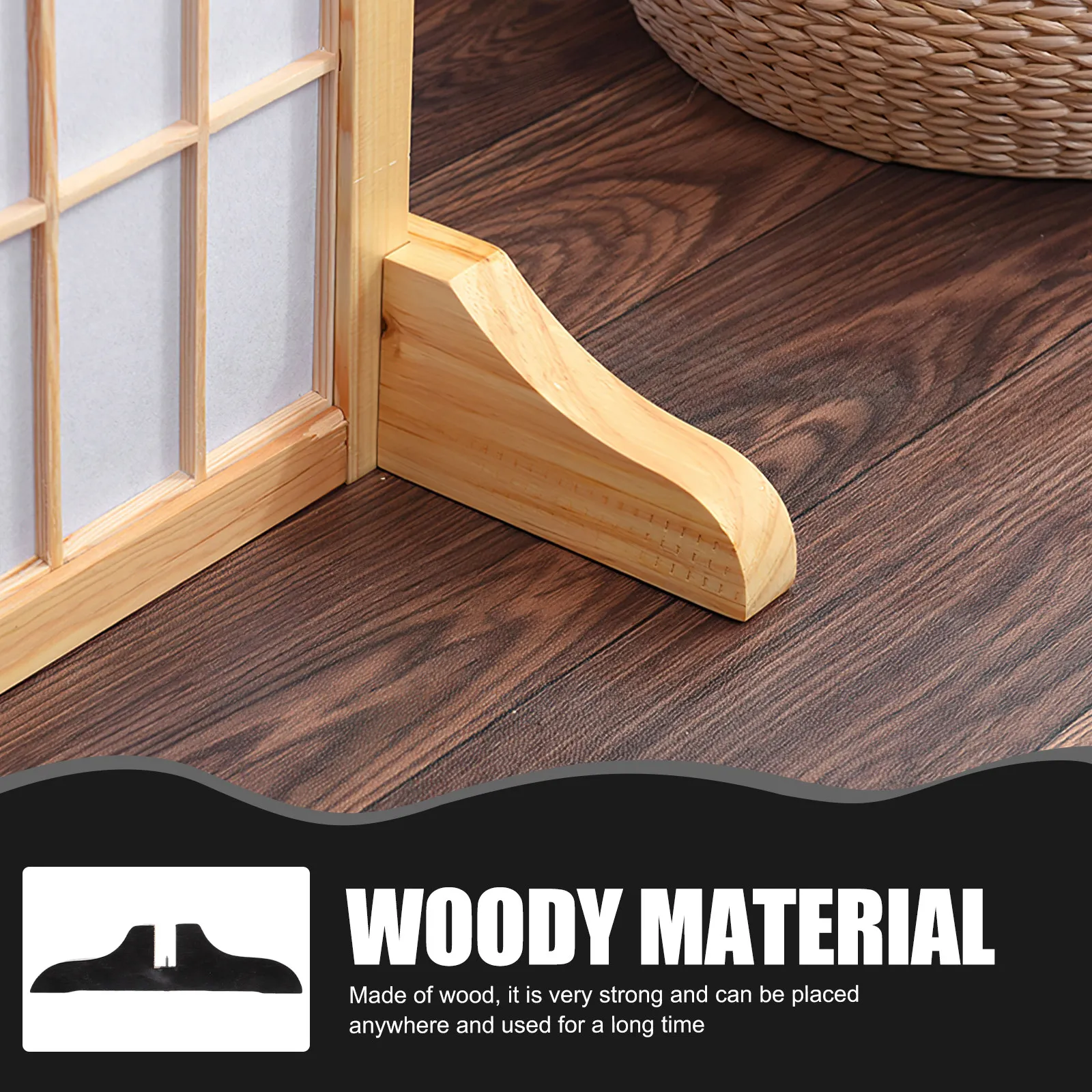 Sturdy Wooden Divider Base Stand for Room Partitions Screen Dividers Privacy Screens Home Office Living Room Bedroom Compact