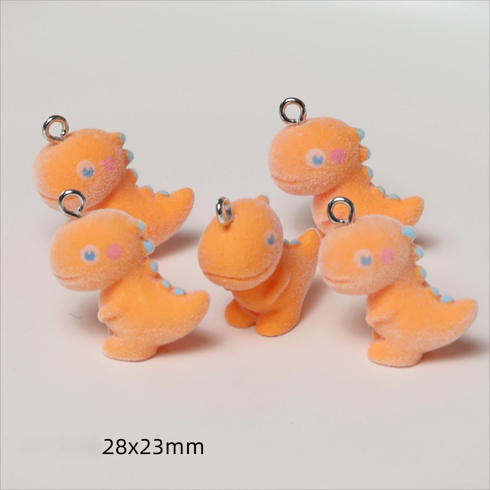 10pcs 3D New Flocking Spot Plush Cute Charms Animal Kitten Rabbit Pendants for Bracelet Necklace Making DIY Jewelry Accessories