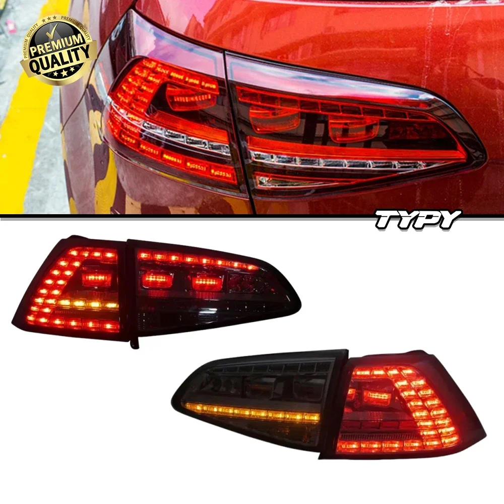 

Car Tail Lamp For Volkswagen Golf 7 2012-2017 Golf 7 Taillight Upgrade Modified To NEW Dynamic Turn Signal Car LED Taillights