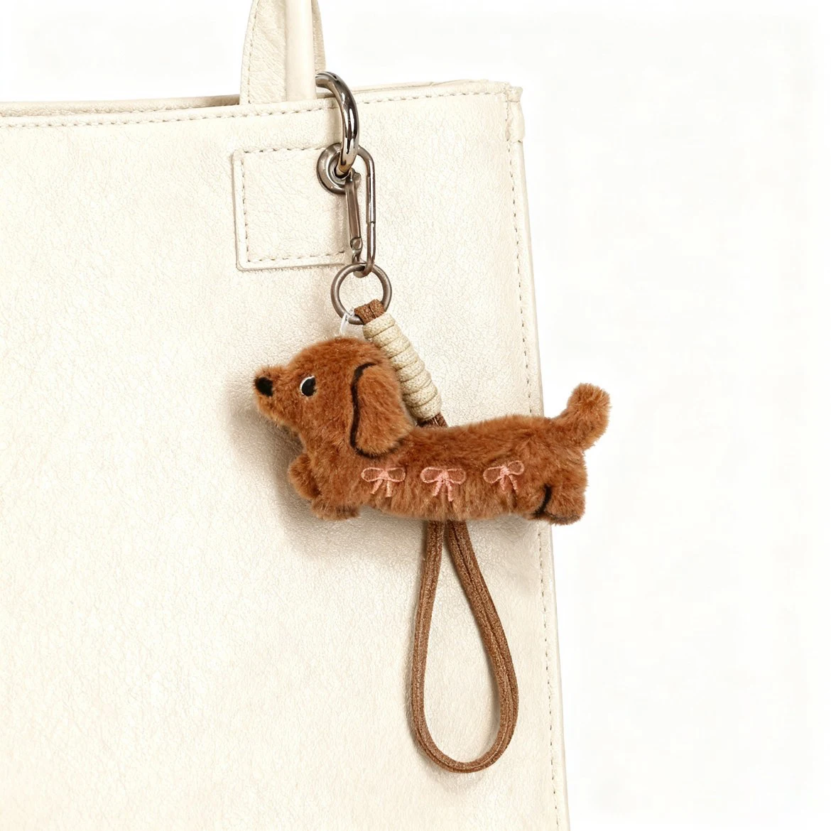 Bag Pendant Backpack Accessory Sweet Little Dog Pendant Lipstick Dog Decorations Rearview Mirror Accessory Cute School Shopping