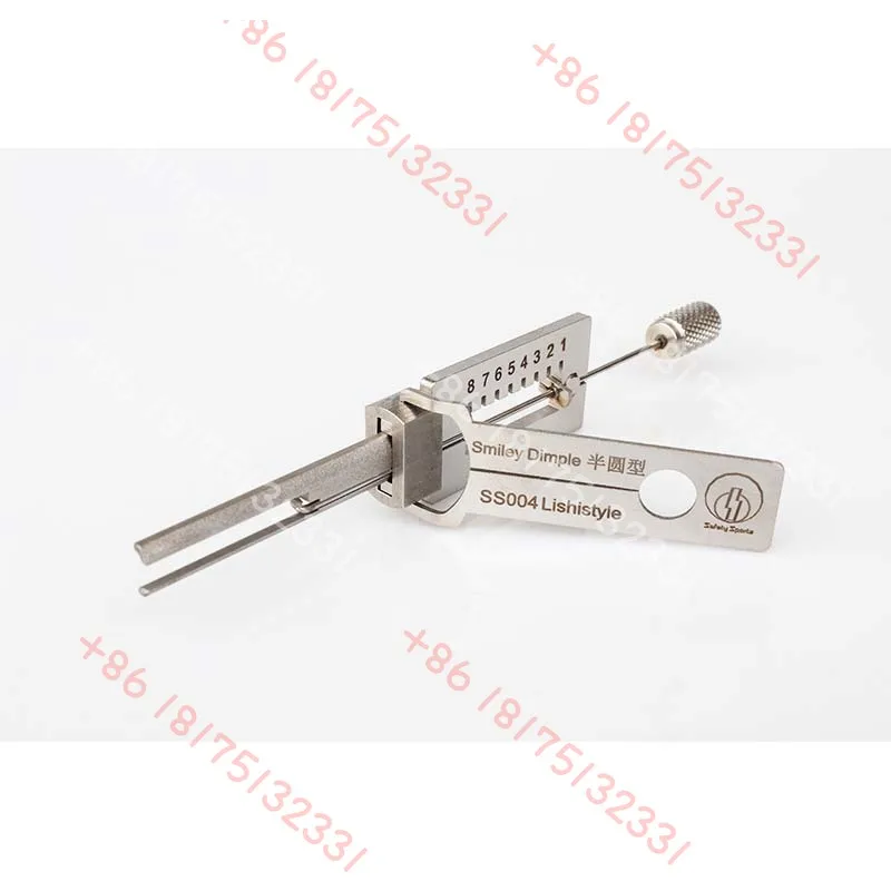 

LISHI Tools LISHISTYLE SS004 Dimple Semicircle Type Style Lock 2 in 1 Civil House Lock Opener Lock Pick Set Locksmith Tools