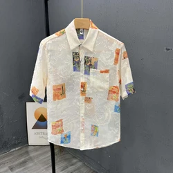 Men's Thin Short Sleeved Shirt New Versatile Leisure Top