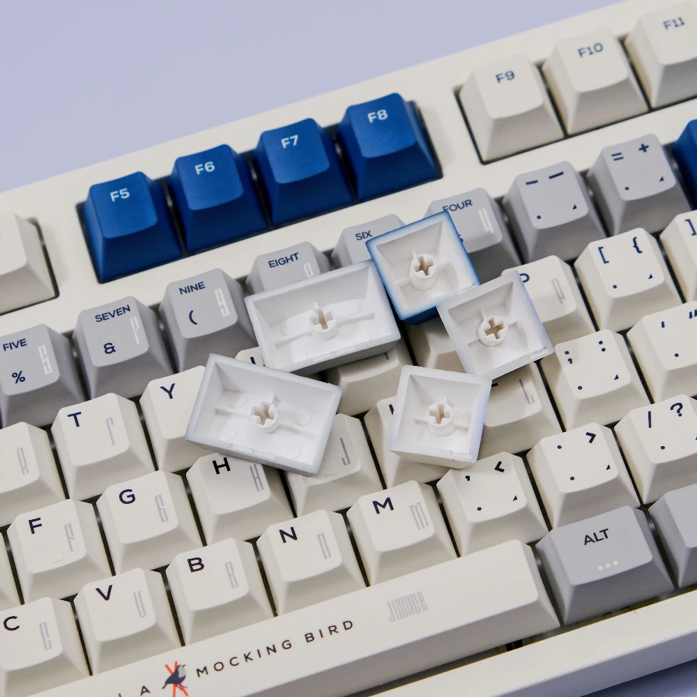 151 Keys Mockingbird Keycaps Cherry Profile Keycap PBT Dye Sublimation Key Caps For MX Mechanical Keyboard 61 67 75 87 96 98 104