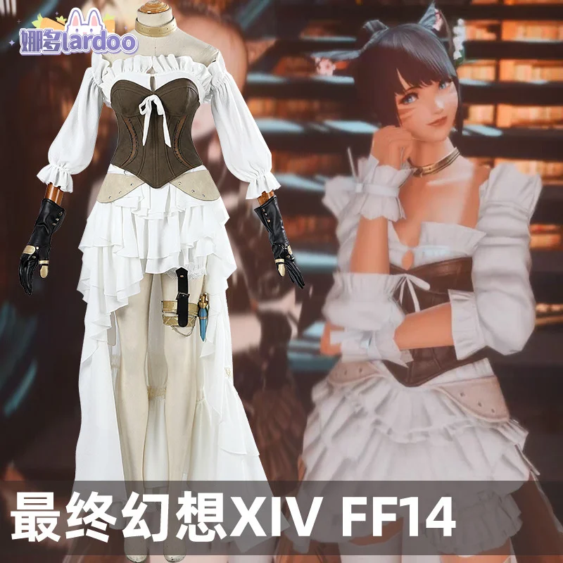 Final Fantasy XIV:A Realm Reborn 480HQ Cosplay Costume Sexy Dress Outfits With Hat Women Party Suit Halloween Carnival Uniform