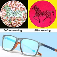 Gafas correctoras para ciegos de Color, gafas débiles para ciegos, gafas deportivas antideslizantes, gafas para daltonismo rojo y verde