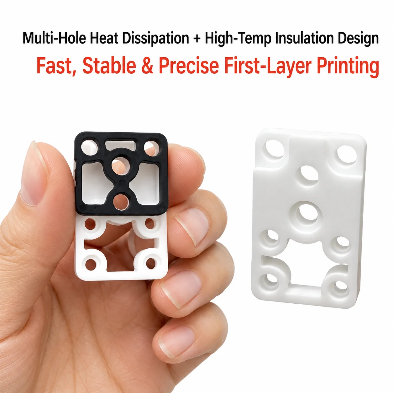 Für Bambu Lab A1 H2D A1 Mini Hotend Heizbaugruppe Block Zirkonia H2D Hotend Rechtmontage-Kit A1 Zubehör Hohe Qualität – Detail 5