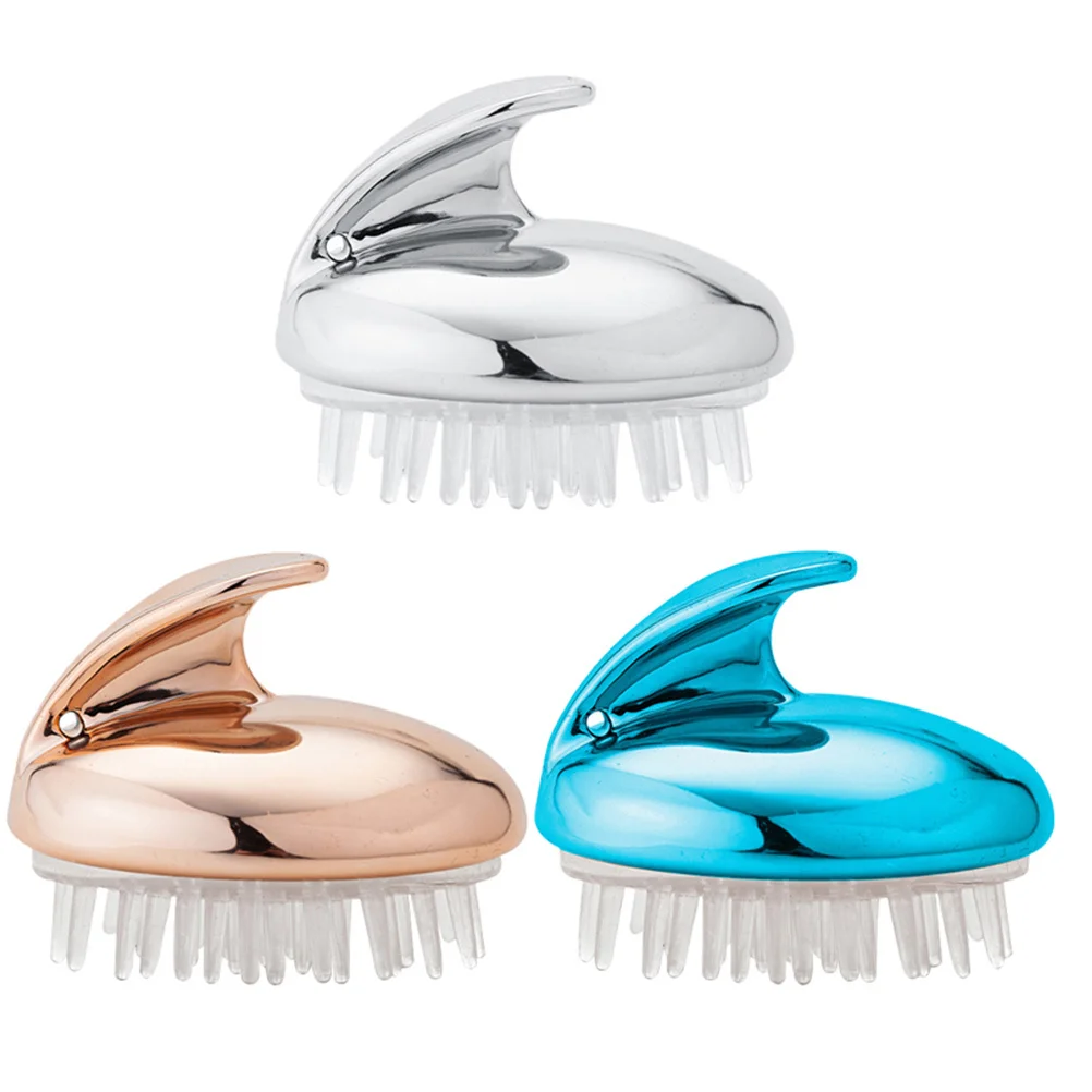 3 قطعة أمشاط تدليك فروة الرأس المضادة للقشرة فرش الشعر التطهير العميق تصميم كهربائي أدوات سبا متينة للرجال والنساء الحيوانات الأليفة