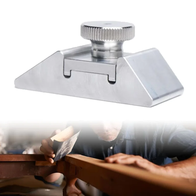 1Pc Aluminum Alloy Sandpaper Rack Grinding Clip Inner Corner Plane Polishing Hand-held Sandpaper Leather Edge Grinder