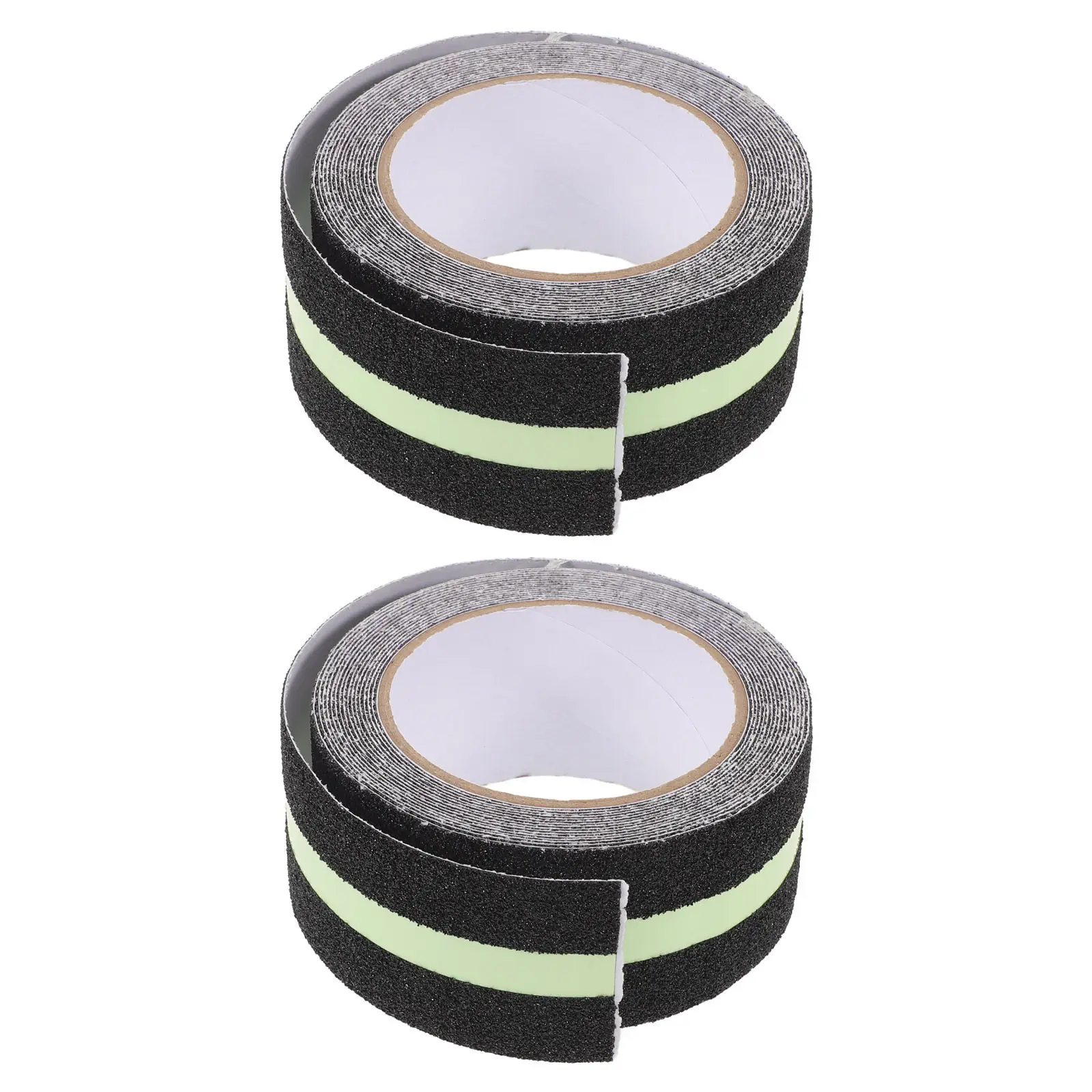 2 Rolls High Bond Reflective Non-Skid Stair Treads Self-Adhesive Safety Grip Strips Anti-Slip Tape for Indoor Outdoor Stairs