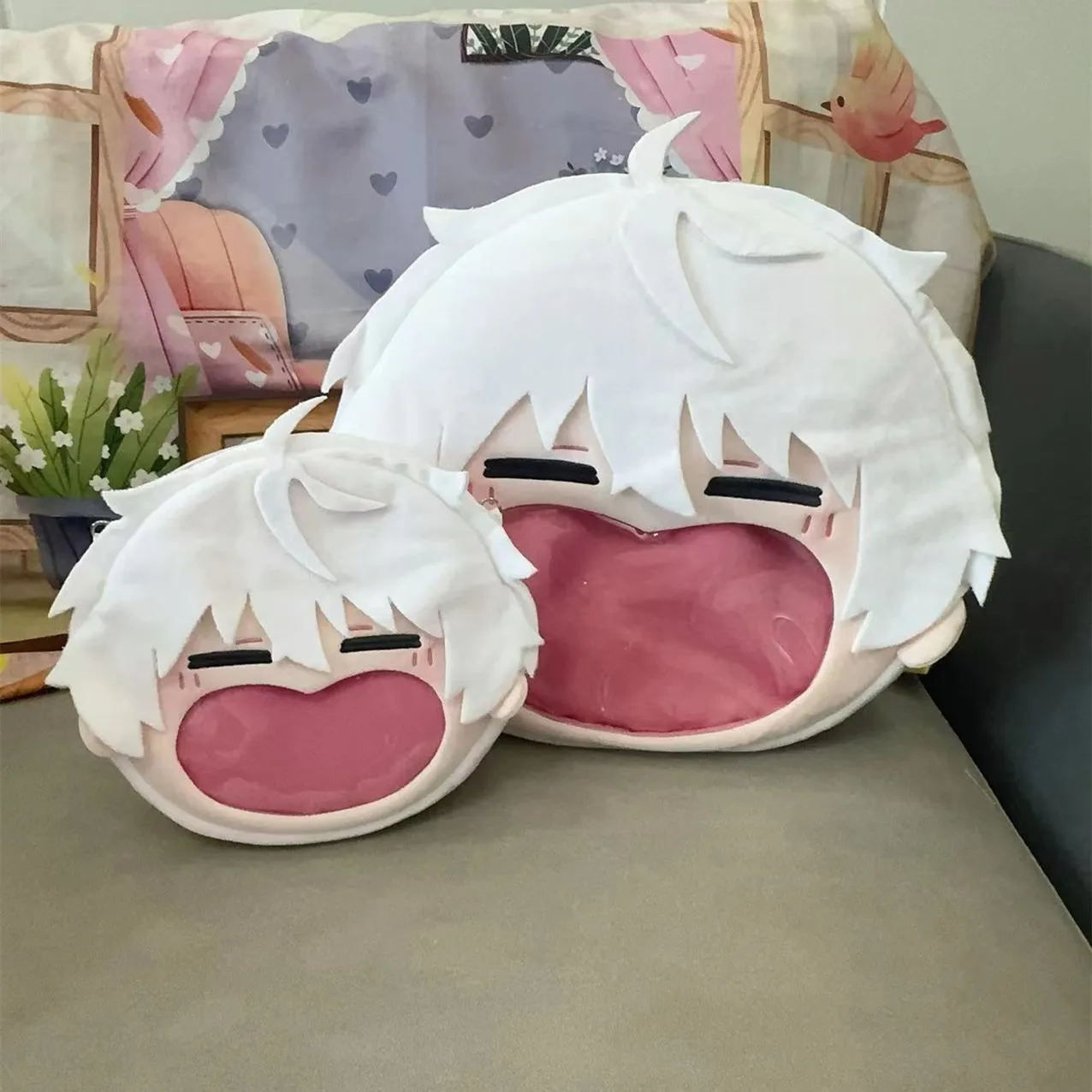 

BLUE LOCK Nagi Seishiro Isagi Yoichi Chigiri Hyoma Mikage Reo Bachira Meguru Cosplay Doll for Transparent Backpack Shoulder Bag