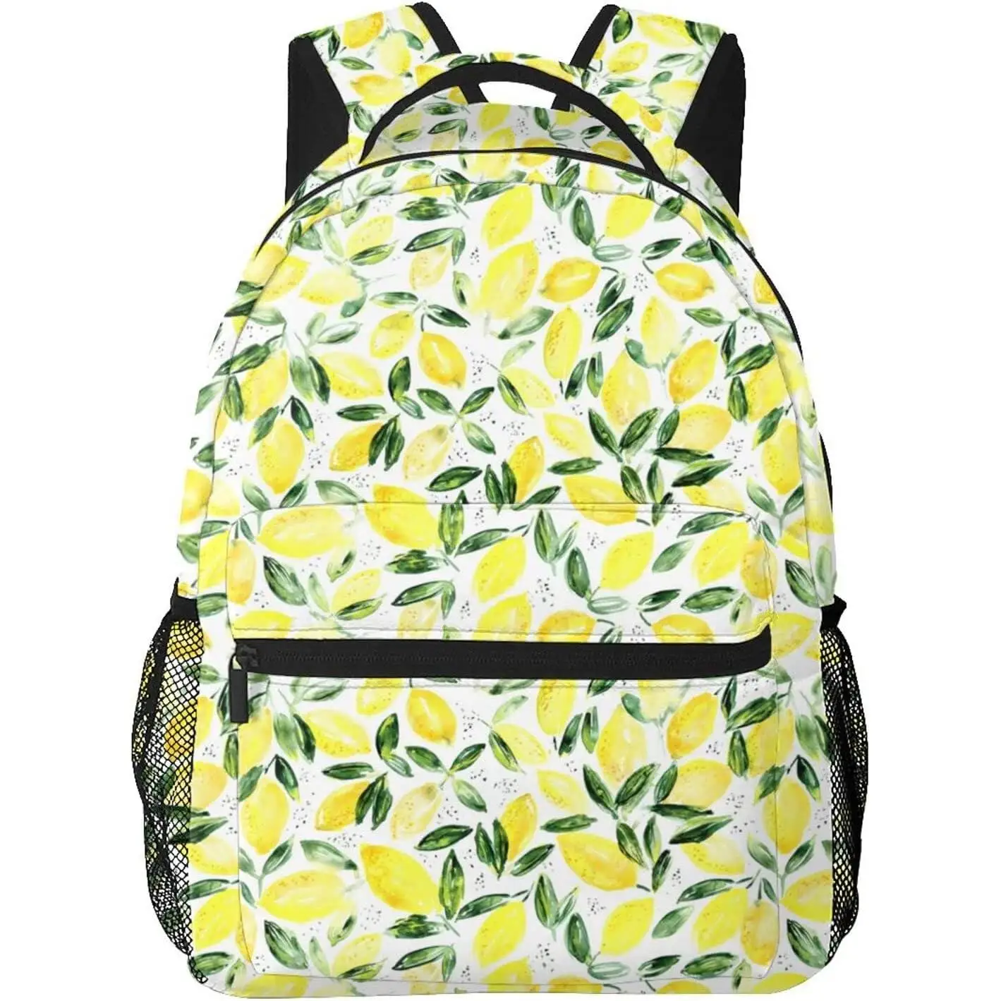 

Vintage Watercolor Lemons Citrus Backpack Bookbag 16 inch Laptop Bag Shoulder Bag Casual Daypack for Teenager