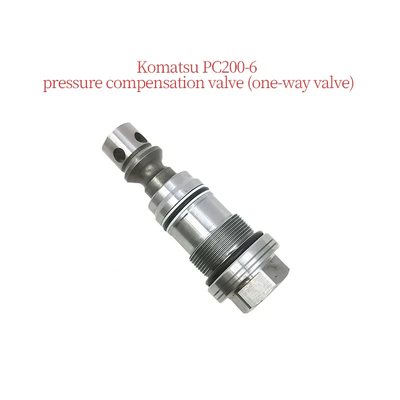 Excavator Accessories Construction Machinery Parts Suitable for Komatsu PC200-6 Compensation Valve (Length: 117mm, Thread: 36mm)