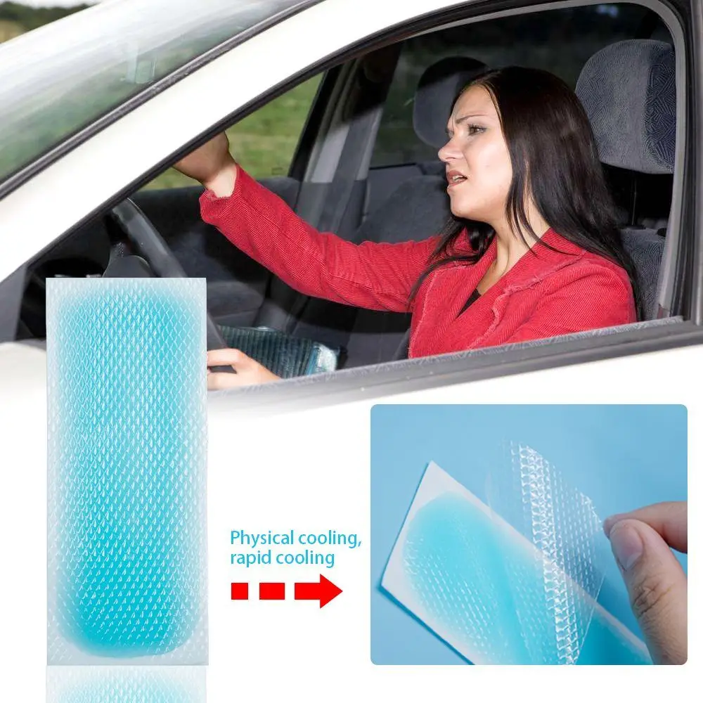 

5bags Lower Temperature Ice Gel Hydrogel Baby Heat Cooling Sheets Fever Down Cooling Patches Headache Pad