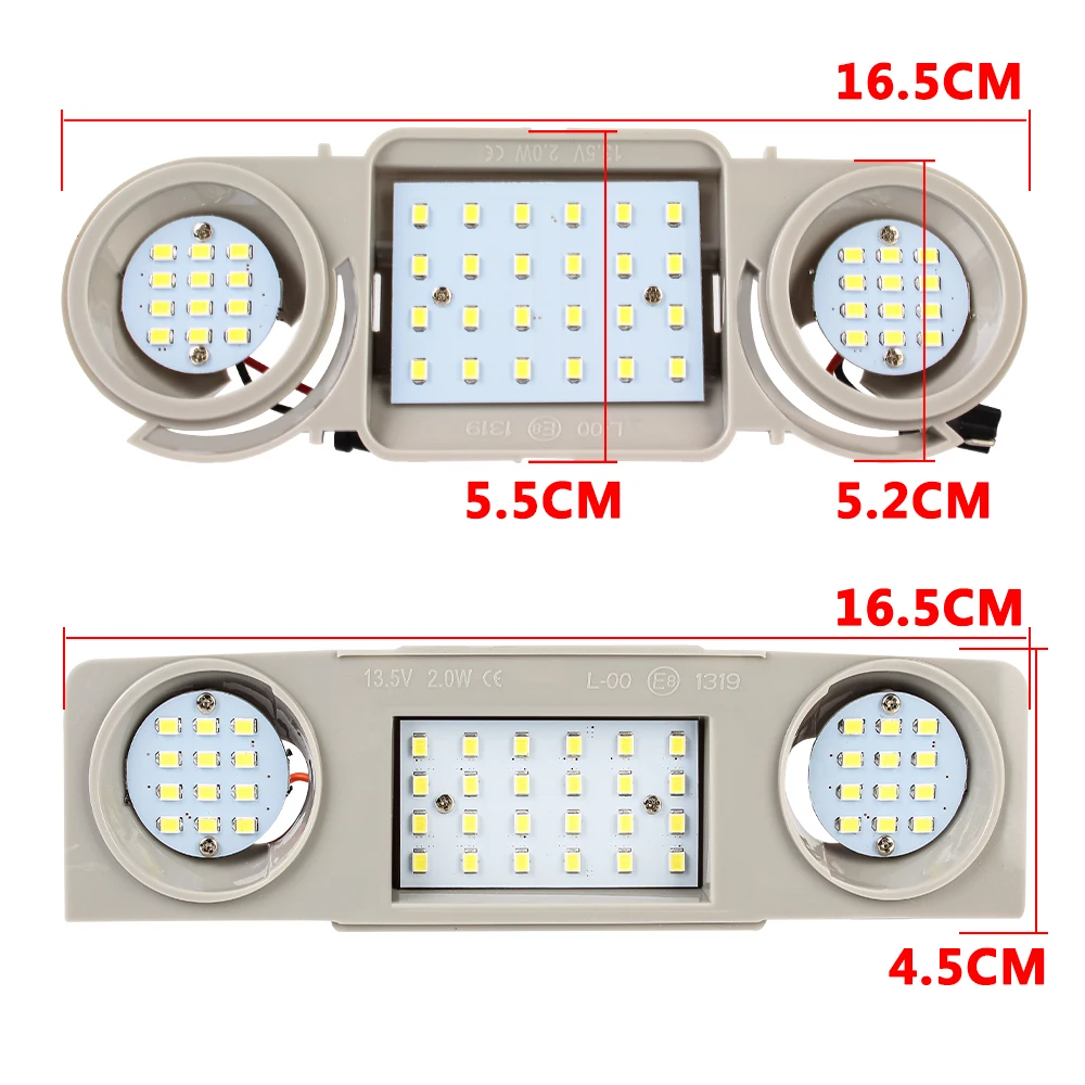 Car Interior Dome Roof Lights 48 LED For VW Passat CC B6 B7 Golf Tiguan Touran Scirocco Seat Leon Alhambra Skoda Superb Octavia