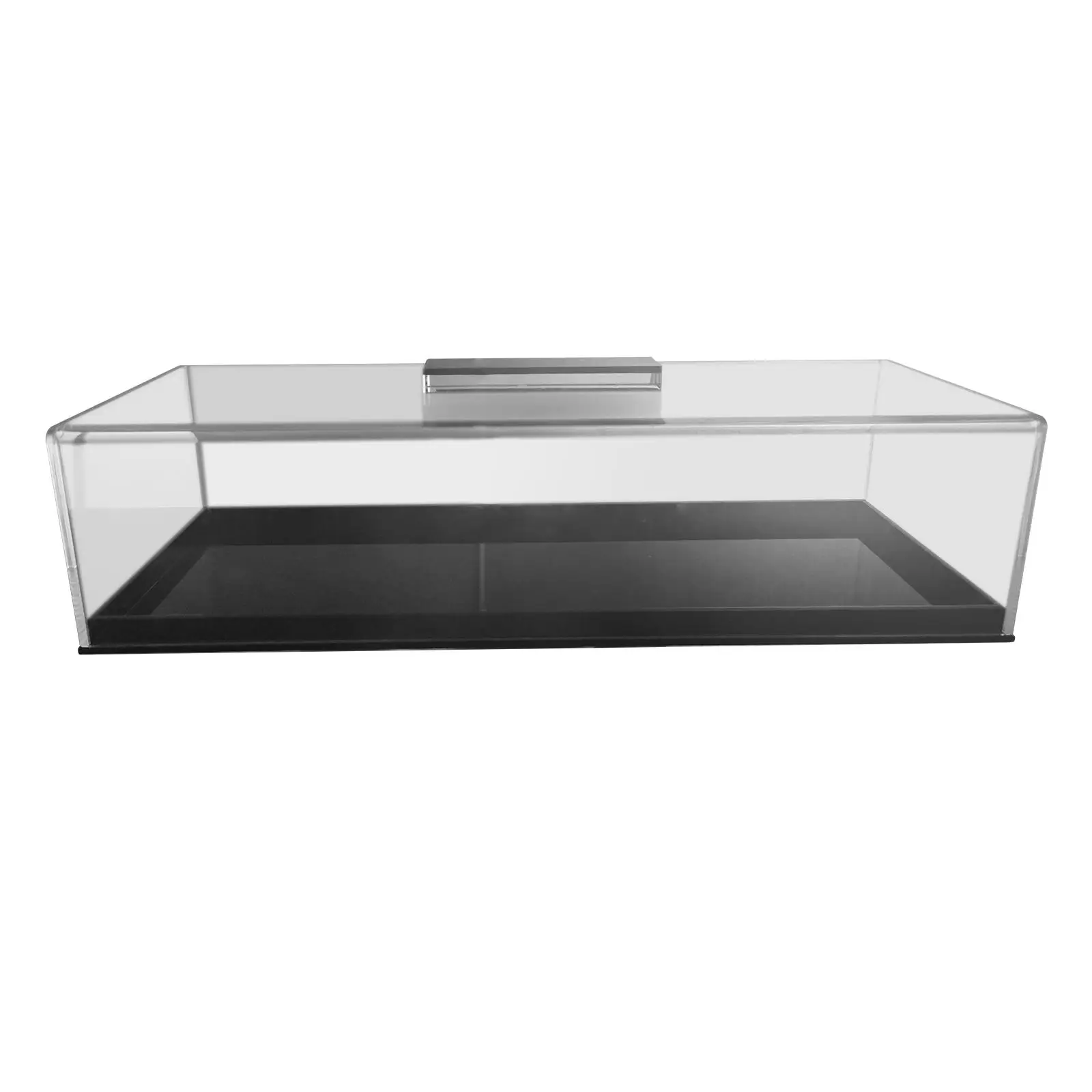 Clear Bread Box Rectangular with Lid Cake Stand Dessert Display Plate Display