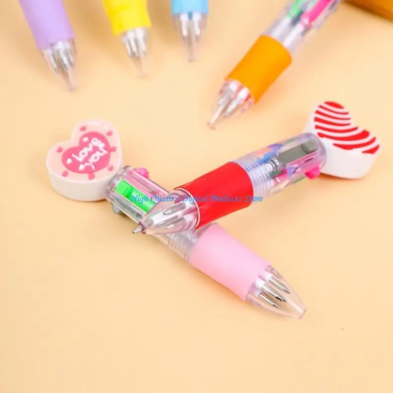 

U2JE 12Pcs Heart Multicolored Pen 0.7mm for Student Journaling Note Taking