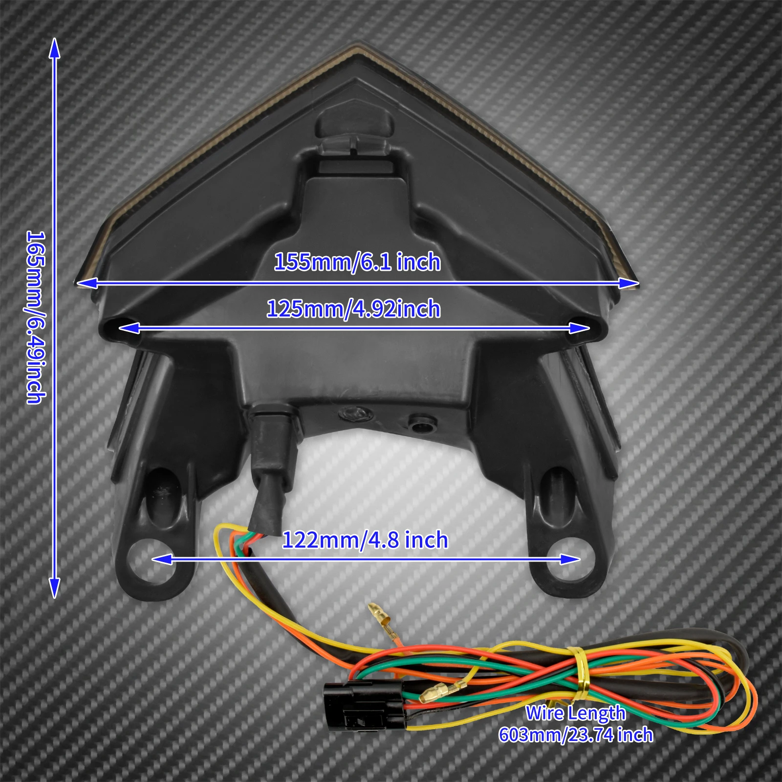 Motorcycle Rear Brake LED Tail Light Stop Turn Signal Indicator