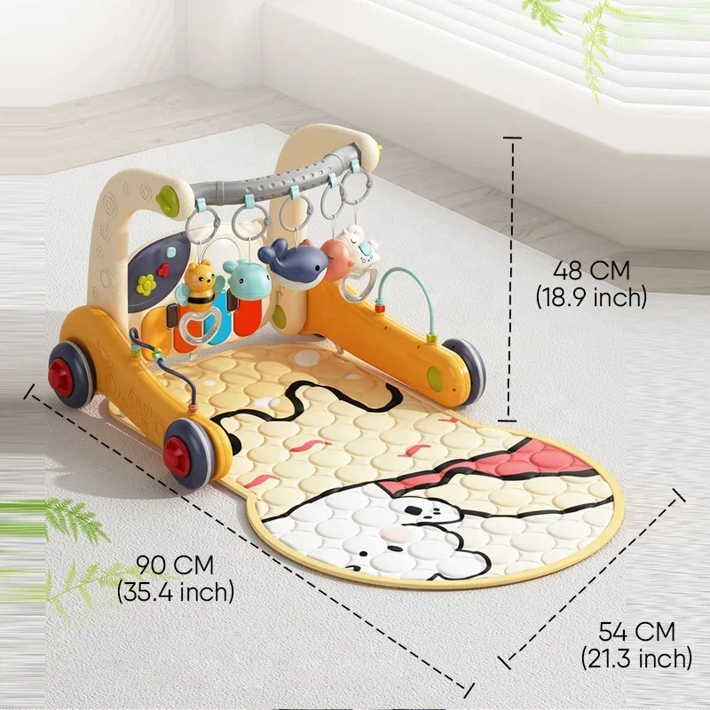 Новинка 2024, детские спортивные коврики, игровые коврики, музыкальный центр активности, удар и игра, пианино, тренажерный зал, подушечки для живота для новорожденных