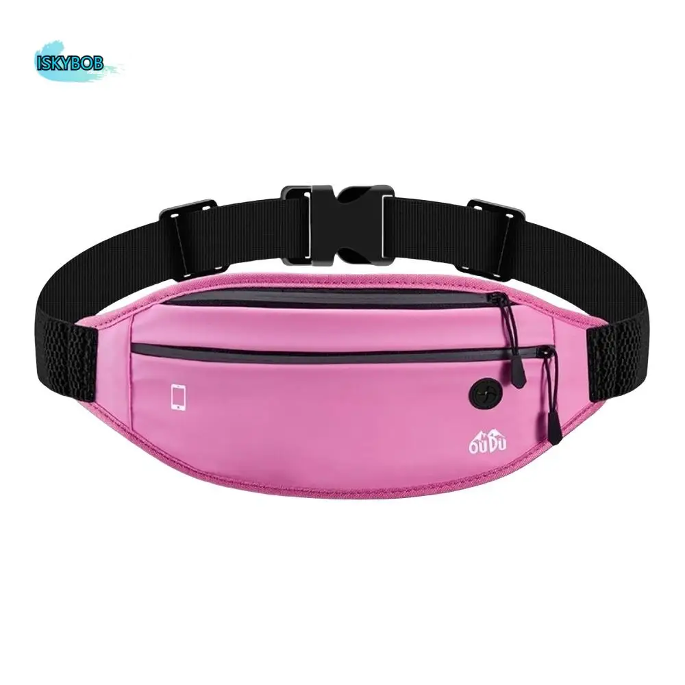 

Waterproof Men Waist Pack Large Capacity Reflective Hiking Running Bag Adjustable Strap PU Camping Belt Bag Outdoor Sports