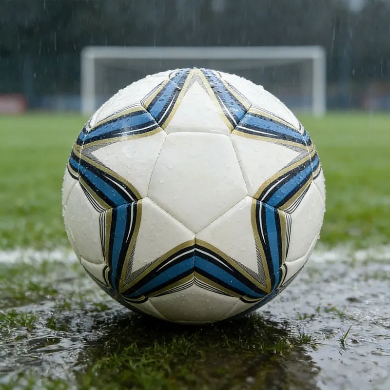 

Professional Quality Soccer Ball No-Thread Hybrid Bonded Soccerball Water-Resistant Adult Youth Training Match Play All Surfaces