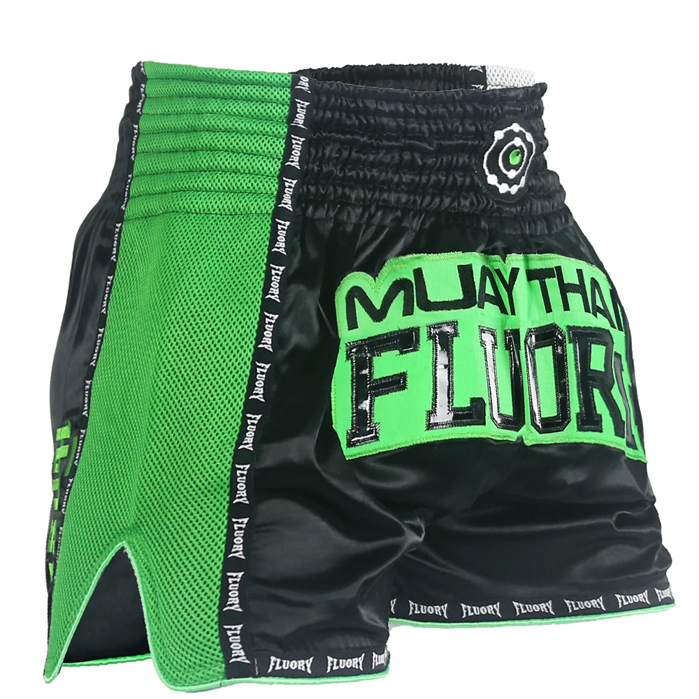 Fluory Thai Boxing Fashion Training Shorts Men's Boxing Clothing Women Free Fight Shorts Free Fight Custom