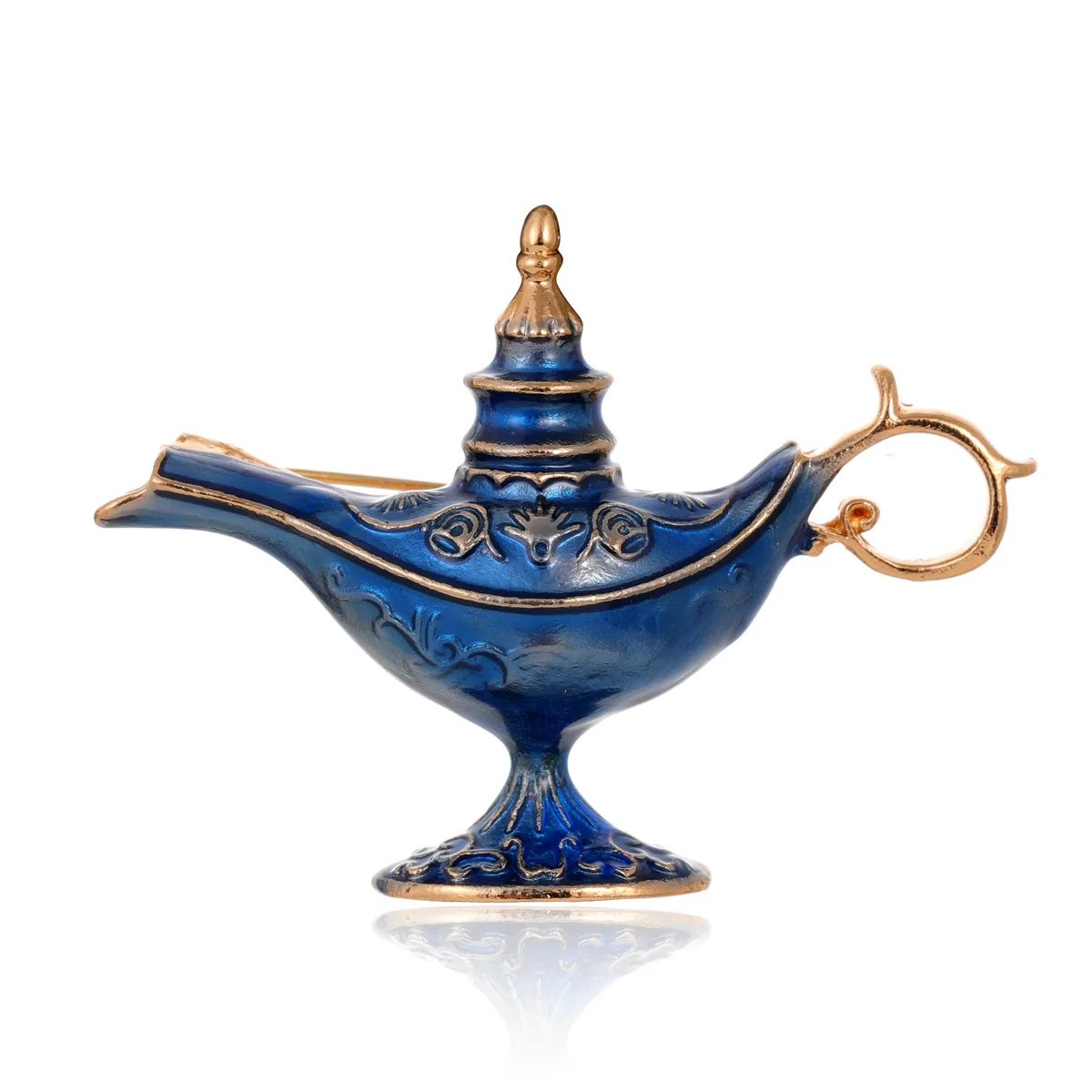 Retro Aladdin Magische Lampe Brosche Kreative Glasur Farbe Metall Broschen Pin Abzeichen Mode Schmuck Geschenke Für Frauen Männer