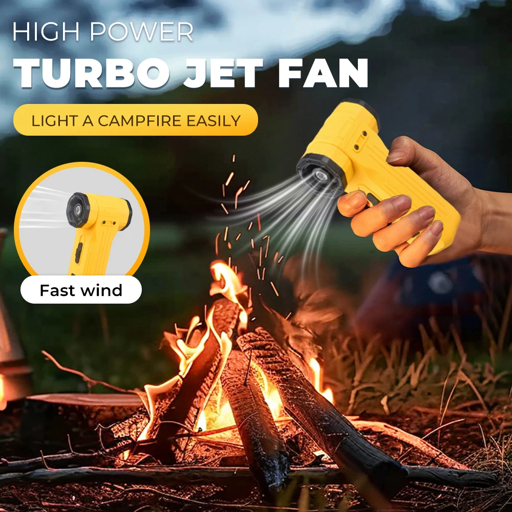 منفاخ توربو محمول 450000 دورة في الدقيقة مع مجموعة مكنسة كهربائية 8000 مللي أمبير في الساعة مروحة نفاثة توربو عنيفة منفاخ هواء لاسلكي مسدس هواء سوفليهور هوائي #3