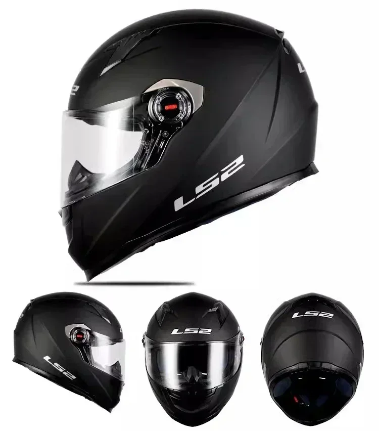 Hot sale LS2 FF358 Motorcycle Helmet Casco Moto Full Face Casco Motocross Racing Riding Black White Casque Moto Capacetes