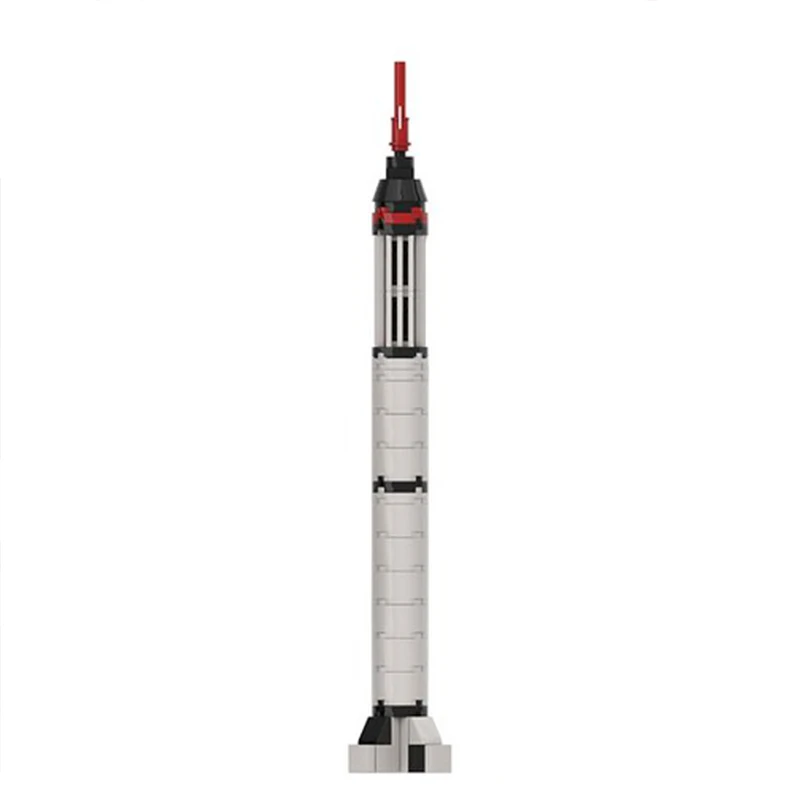 Mini Mercury-RedStone Rocket 1:110 scale Launch Vehicle Building Blocks Space Science Explore Rocket Brick Model Toy Kid Gift