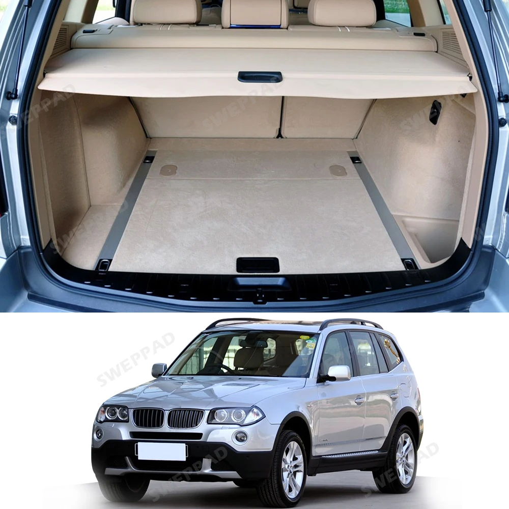 

Подкладка для багажника подходит для BMW X3 E83 2005 2006 2007 2008 2009 2010 Всепогодный коврик для багажника с защитой спинки Коврик для грузового багажника
