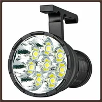 HaikeLite HK08 SFH43*8 LED 60000LM 1340M Flashlight 100W USB-C Two-Way Fast Rechargeable 21700*4 Battery Stepless Dimming Torch