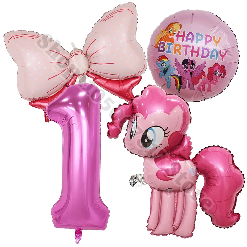 Милый фольгированный шар с героями мультфильмов для девочек My Little Ponys, набор воздушных шаров с номером 1–10 лет, детские принадлежности для дня рождения, домашний декор, аксессуары, подарок Милый фольгированный шар с героями мультфильмов для девочек My Little Ponys, набор воздушных шаров с номером 1–10 лет, детские принадлежности для дня рождения, домашний декор, аксессуары, подарок