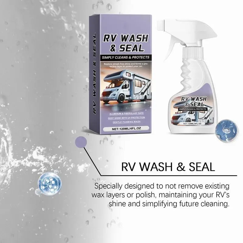 RV Foam Cleaner RV Foam Nourishing Products 120ml RV Coating Liquid UV Protection Coating Spray User Friendly Polish Tools