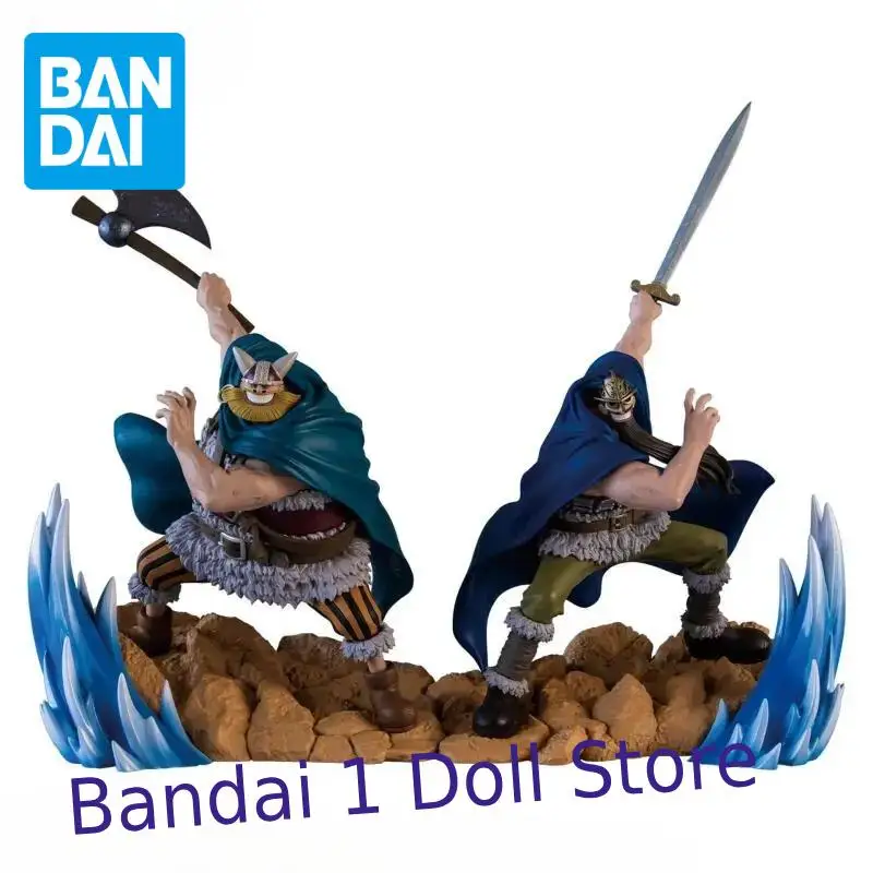 In Stock Bandai Banpresto One Piece Senkou Zekkei Brogy 18cm PVC Anime Action Figure Collectible Model Toy Desktop Gift Kids