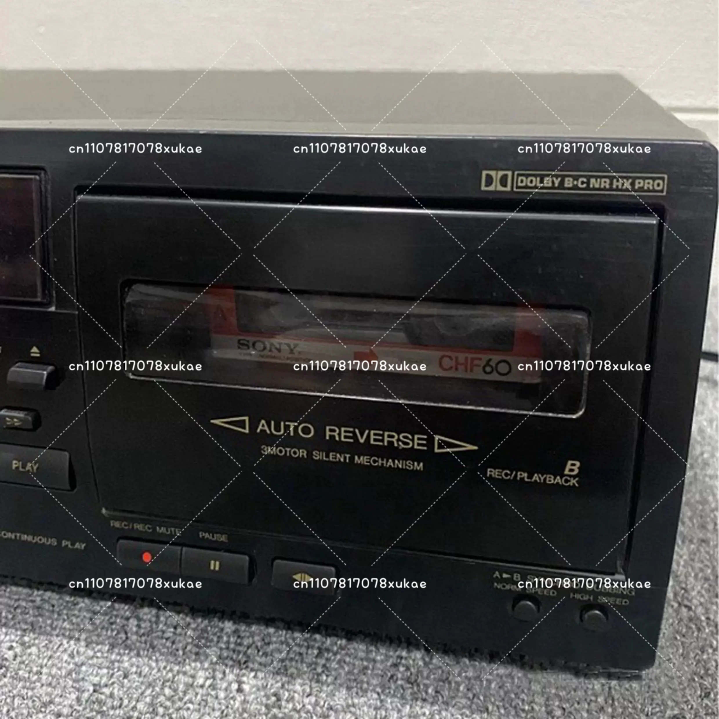 Dual Cassette Deck Recorder 2-Way Tape Player with Auto Reverse Hi-Fi Stereo Sound Vintage Audio Equipment