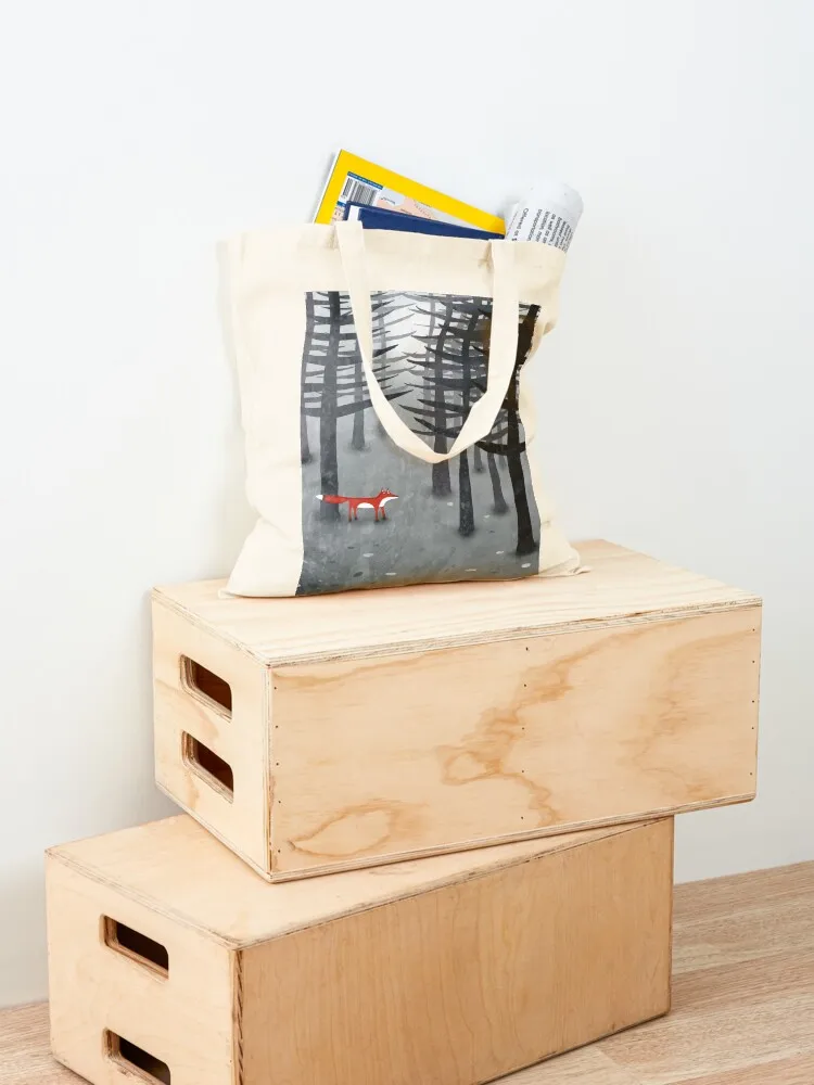 حقيبة The Fox and the Forest Tote حقيبة قماش مخصصة حقائب كبيرة للنساء لحقيبة قماش الشاطئ